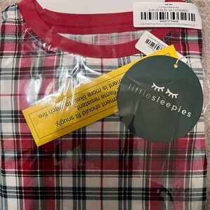 Little Sleepies Holly Plaid Pajama Two Piece Long Sleeve Pajama Set 4T NWT